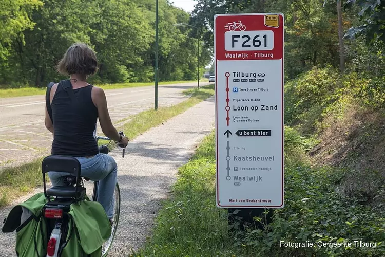 Nieuwe wegwijzers snelfietsroutes