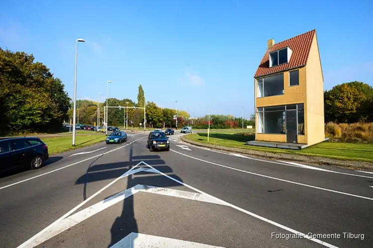 Werk aan Hasseltrotonde: Draaiend Huis staat 4 weken stil