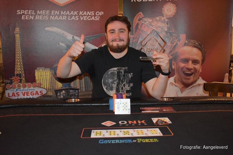 Vladyslav Guramovych uit Tilburg kwalificeert zich voor finale ONK Poker in Oisterwijk!