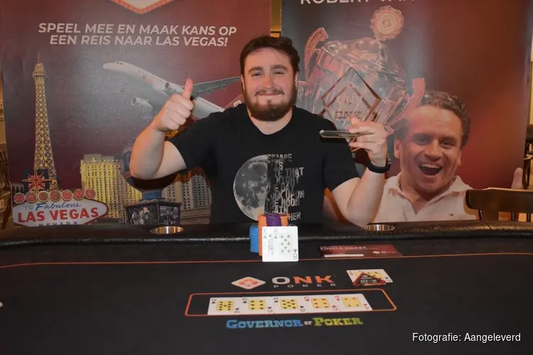 Vladyslav Guramovych uit Tilburg kwalificeert zich voor finale ONK Poker in Oisterwijk!